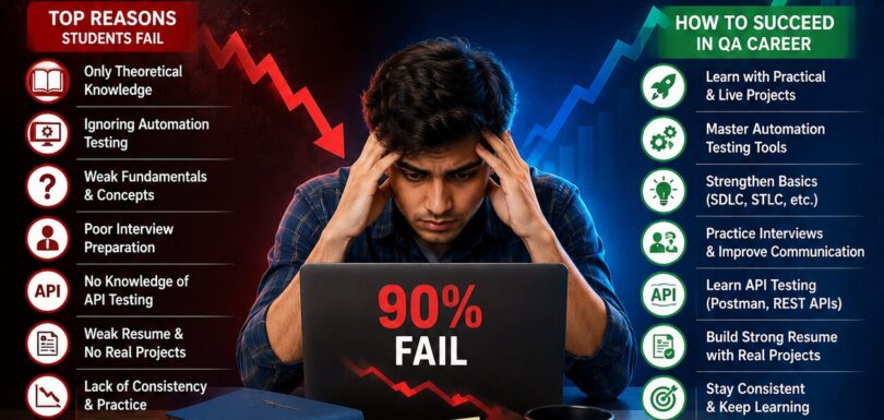 Why 90% Students Fail in Software Testing Career